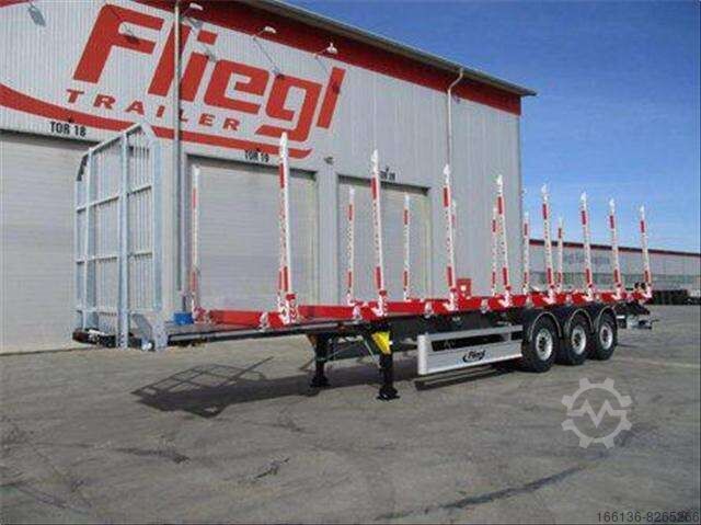 Лесовоз Fliegl SDS 380 Holzrungenaufbau