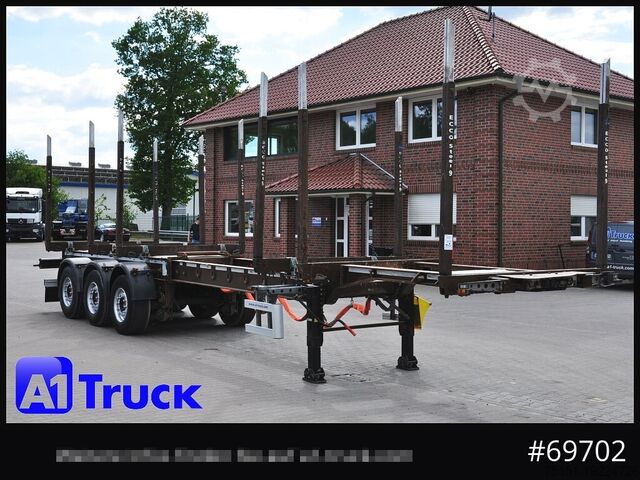 Лесовозный полуприцеп DOLL H3L-14XL Holz Tele, Lenkachse 280 tkm.