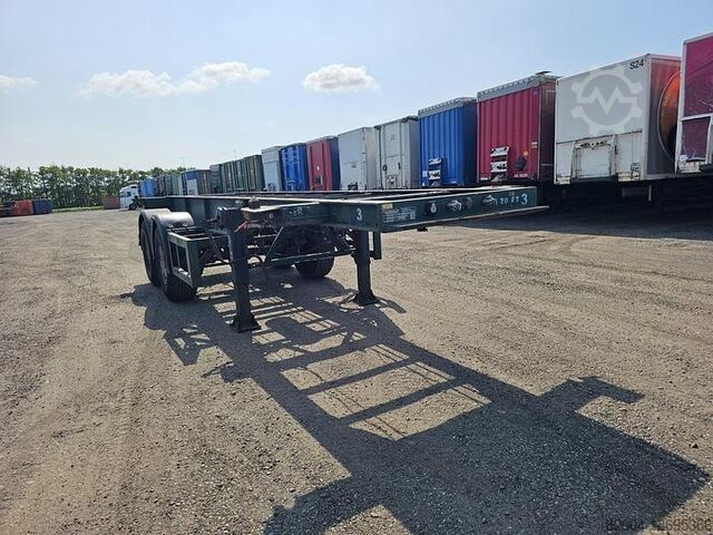 Контейнерные перевозки FLANDRIA 2 AXLE 20 FT CHASSIS STEEL SUSPENSION ROR DRUM