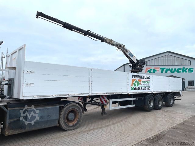 Открытый полуприцеп Roll Kran Kennis 14.R/Zwangsgelenkt/Auch Miete