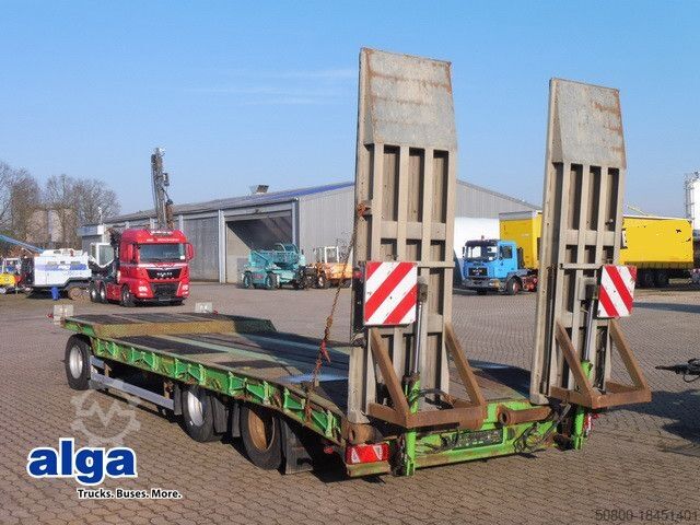 Низкорамный прицеп OBERMAIER 30to., 3-Achser, Hydr. Rampen, Verbreiterbar,SAF