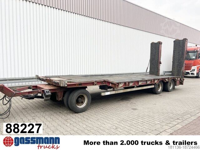 Низкорамный прицеп Goldhofer TU 3-24/80, hydr. Rampen, Verbr. auf 3m