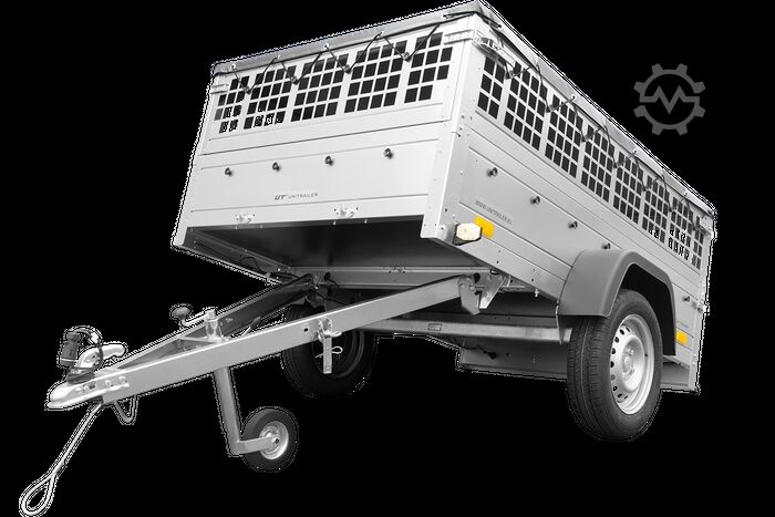 Автомобильный прицеп Unitrailer 201 Kipp mit Laubgitter und Planeträger