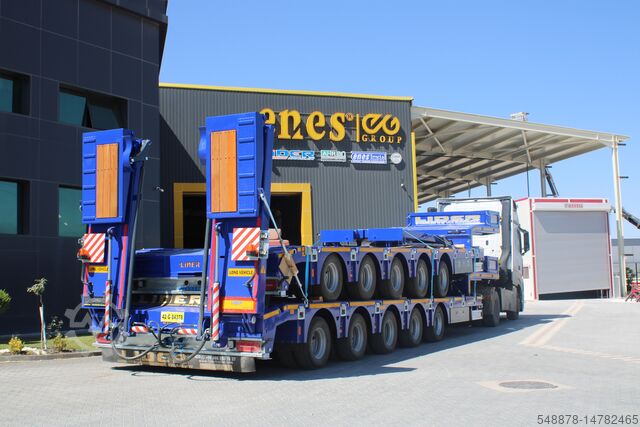 низкорамный полуприцеп для перевозки строительной техники Lider 