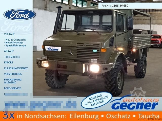 Пикап-фургон MERCEDES-BENZ Unimog U 1300 L Turbo OM 366 Pritsche 4x4