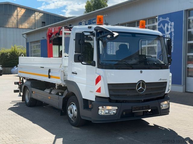 Трёхсторонний самосвальный фургон MERCEDES-BENZ ATEGO 818 4x2 Euro 6 Kipper Kran FASSI F65B.0.22