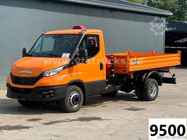 Трёхсторонний самосвальный фургон IVECO Daily 70C18 4x2 Meiller DSK+HMF 340-K3 Ladekran