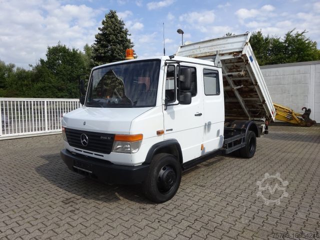 Трёхсторонний самосвальный фургон MERCEDES-BENZ 816D Doppelkabine MEILLER 3Skipper