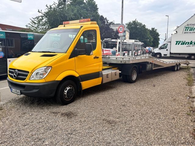 Автомобиль-фургон для перевозки автомобилей MERCEDES-BENZ Sprinter 518 CDI, Minisattel mit Auflieger