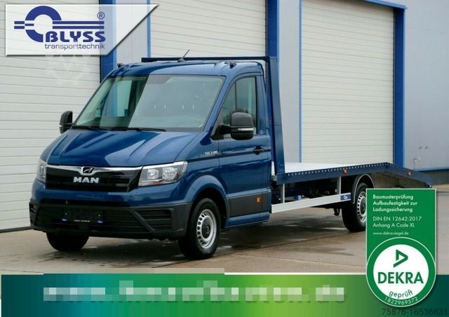 Автомобиль-фургон для перевозки автомобилей MAN TGE 3.180 177 PS mit Alu-Vollplateau 500x210