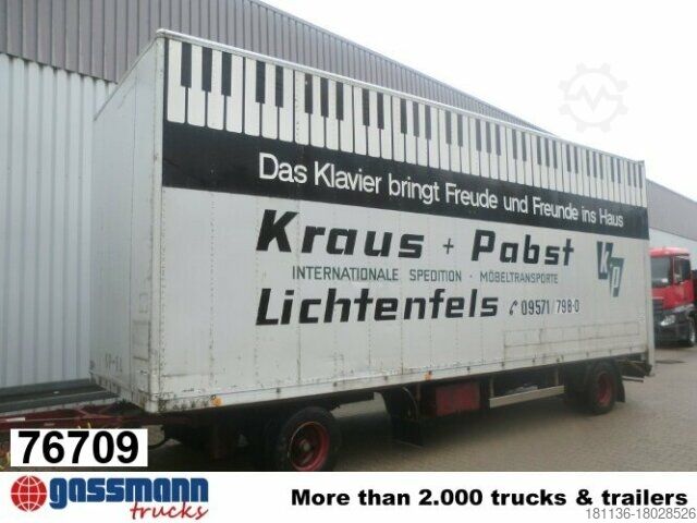 Тентованный прицеп SOMMER Sommer AC 160 TL, Möbelkofferanhänger, LBW,