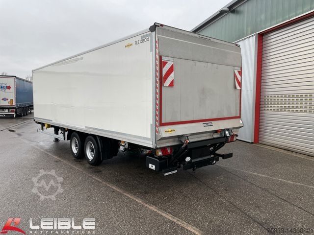 Тентованный прицеп HUMBAUR Tandem HT 10,5t Koffer 7,35m *Dhollandia LBW 1t*