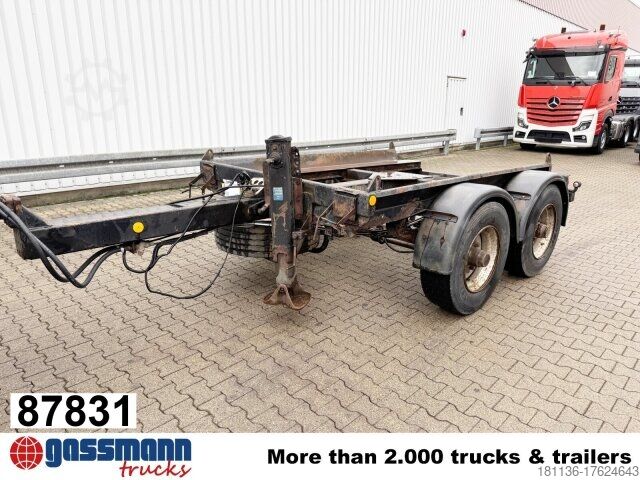 Прицеп с обменяемым шасси Hüffermann HTM 13-T Anhänger für Abetzcontainer