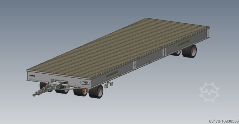 Промышленный прицеп PA65-2 - грузоподъемность 60 т Multi-Trans PA65-2