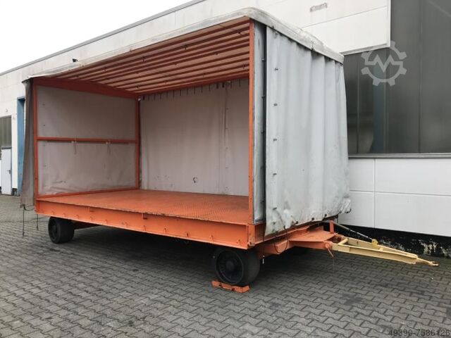 Платформенный транспортный прицеп, тяжеловозный прицеп; промышленный прицеп с 2-осным поворотным мех Plan - MAFI 11