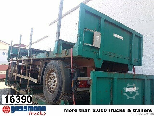 Открытый прицеп с тентом  Anhänger Pritsche  Plateau, Rungen, 3x vorh. !