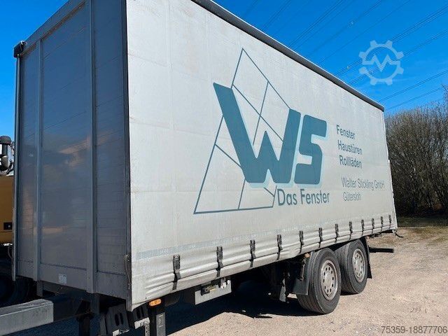 Открытый прицеп с тентом ORTEN AG 18   Liftachse   Staplerhalterung Schiebeplan