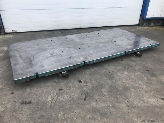 Плита для правки и сварки из стали, цельный материал; Обработанная стальная плита из рамы инструмент  2980 x 1380 x 74