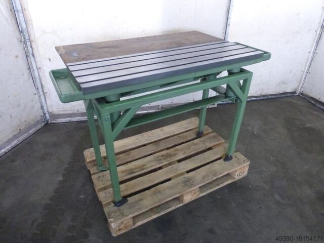 Плита зажимная, стол станка с металлическим основанием; монтажный стол, тяжелый рабочий стол,  