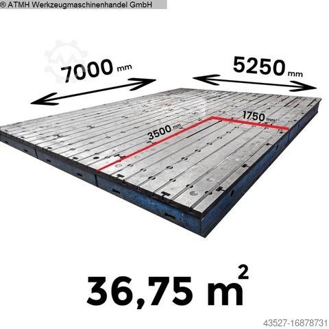Зажимная пластина Plattenfeld 7000 x 5250 x 330 mm