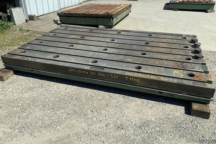 Чугунная кровать Taque fonte rainurée - Floor Plate 3300 x 2000 x 240 mm