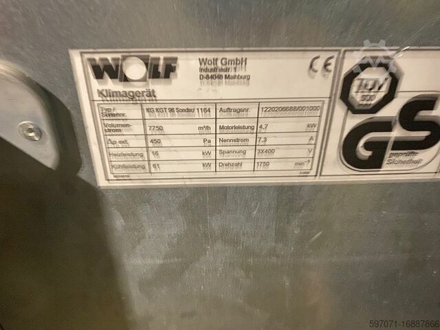 Кондиционер для оп Wolf Klimagerät KG KGT 96 Sonder/1164