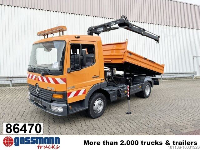 Самосвал-фургон Mercedes-Benz Atego 815 K 4x2 mit Kran Hiab 055 B-1 CL