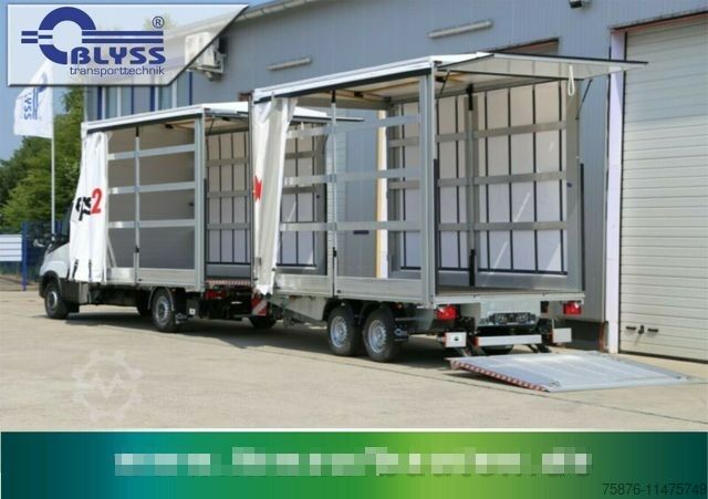 Фургон-шторник IVECO Daily  Durchladezug mit Anhänger Planenaufbau