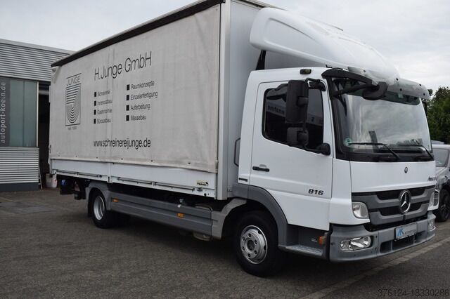 Фургон-шторник mercedes-benz Atego 816 L Automatik*Ladebordwand*Tempomat