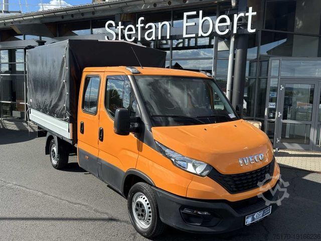 Фургон-шторник IVECO Daily 35S14 Pritsche+Plane *AHK*Ladekran*7-Sitze