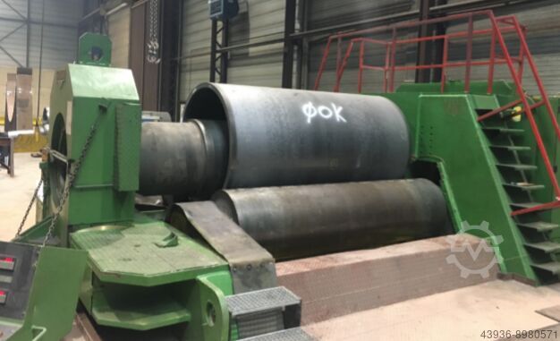 4 ролика круглой гибки 3000 x 160 мм Haeusler VRM-HY