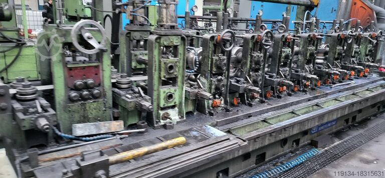 линия профилирования OTO MILLS Línea de tubos 80x3 QTC Cambio rápido