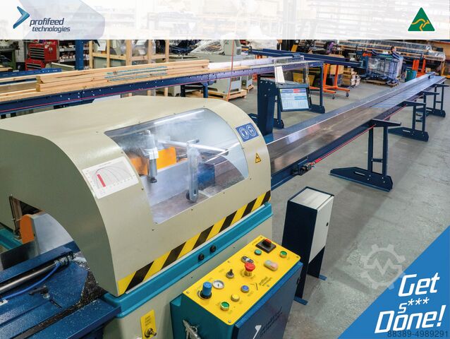 Полностью автоматическая оптимизаторная пила 9м ProfiFeed Technologies A550 Fully Automatic Mitre Aluminium Saw