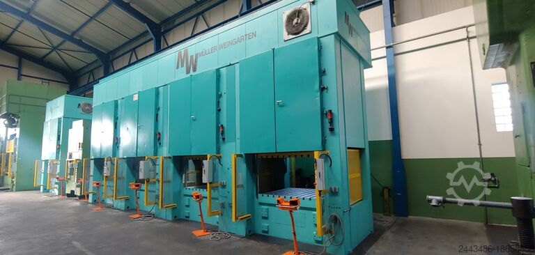 ЛИНИЯ ИЗ 4 ГИДРАВЛИЧЕСКИХ ПРЕССОВ Müller Weingarten KE 200ton x 3 units; KE 300t x 1 unit
