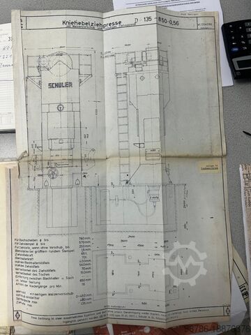 Автоматическая вырубная машина Schuler Kniehebel Ziehpresse PK- Nr.630