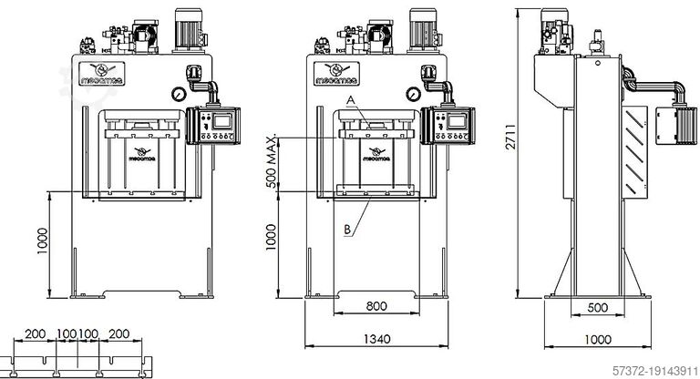 Гидравлический пресс Mecamaq PDM 100 R