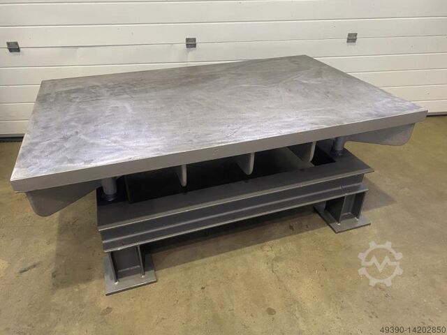 Плита для правки и сварки из литой стали или серого чугуна, сильно оребренная, литая плита, тяжелая   1600x1000