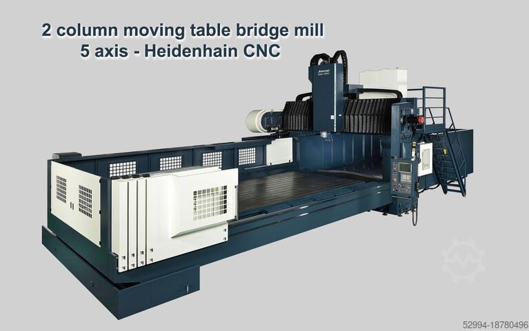Фрезерные станки с подвижным столом и ЧПУ Johnford X: 4100 - Y: 2800 - Z: 800 mm CNC 5 axes