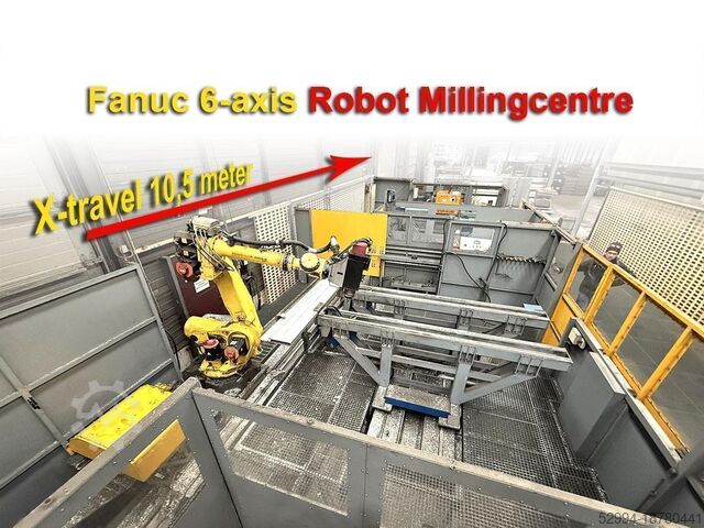 Фрезерный станок с подвижной колонной и ЧПУ Fanuc Milling Robot X: 10 500 / Y: 3045 / Z: 3500 mm CNC