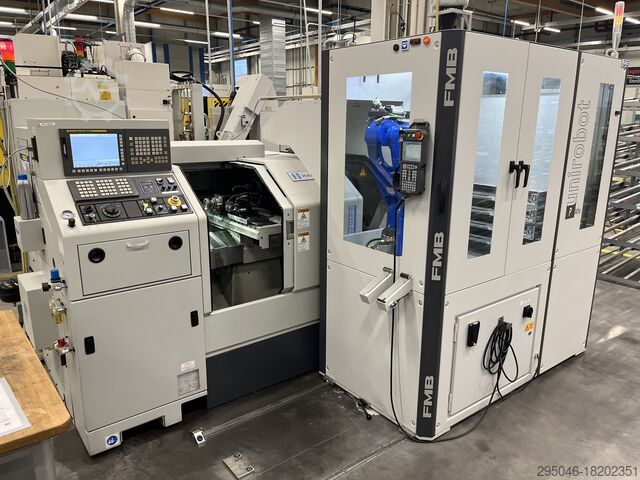 Токарный станок с ЧПУ и роботизированной ячейкой Hardinge CNC-Drehmaschine / FMB Unirobot GT27SP GG-305SP