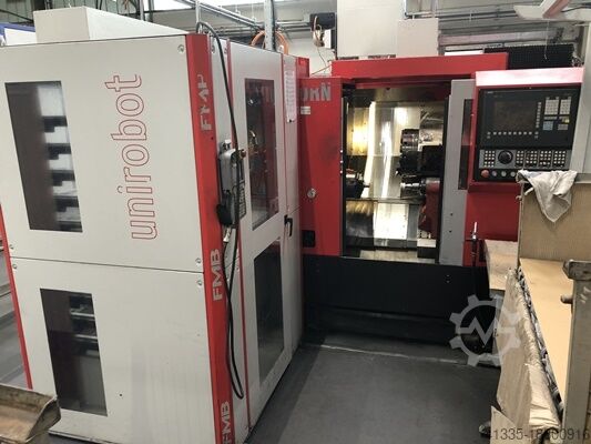 Токарный станок с ЧПУ с роботом EMCO E 65