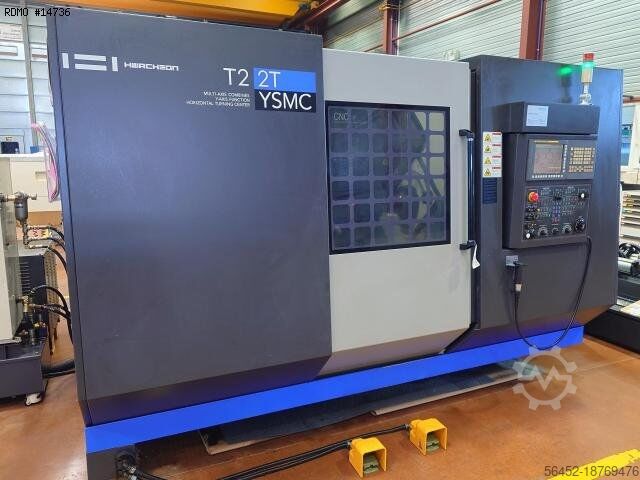 Автоматический токарный станок с ЧПУ HWACHEON T2-2T YSMC