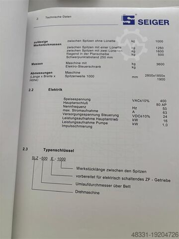 Токарный станок - с циклическим управлением SEIGER SLZ500E