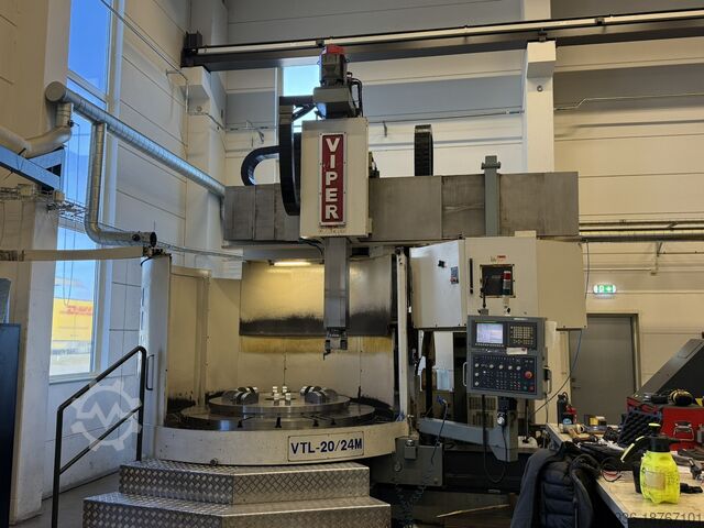 Вертикальный токарный станок с ЧПУ 2400 мм ALEX TECH VIPER VTL 24M