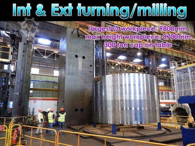 Вертикальные токарные станки обычные и с ЧПУ Innse int & ext milling Ø 9800 mm CNC