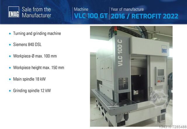 Вертикальный ротационный шлифовальный центр EMAG VLC 100 GT