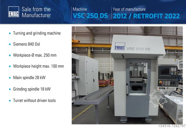 Вертикальный токарный станок EMAG VSC 250 DS