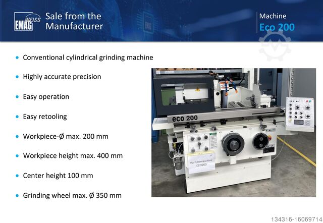 Цилиндрический шлифовальный станок EMAG Weiss Eco 200
