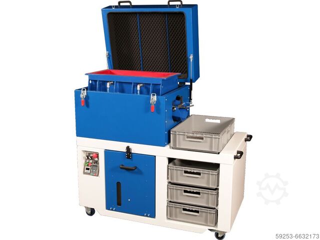 Мобильный корытный вибратор вибрационная отделка Eurotec Innovation GmbH TV25-M Gleitschleifanlage