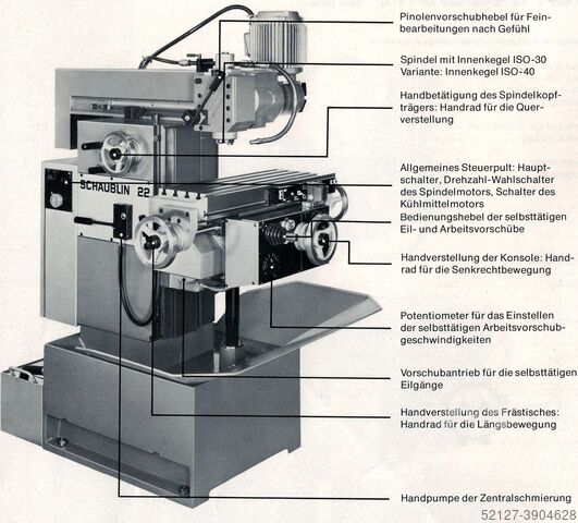 Универсальный фрезерный станок Schaublin 22